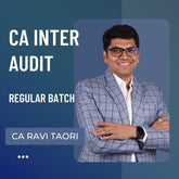 CA Inter Audit | Regular Batch by CA Ravi Taori | For Jan/May/Sep 26 Exams